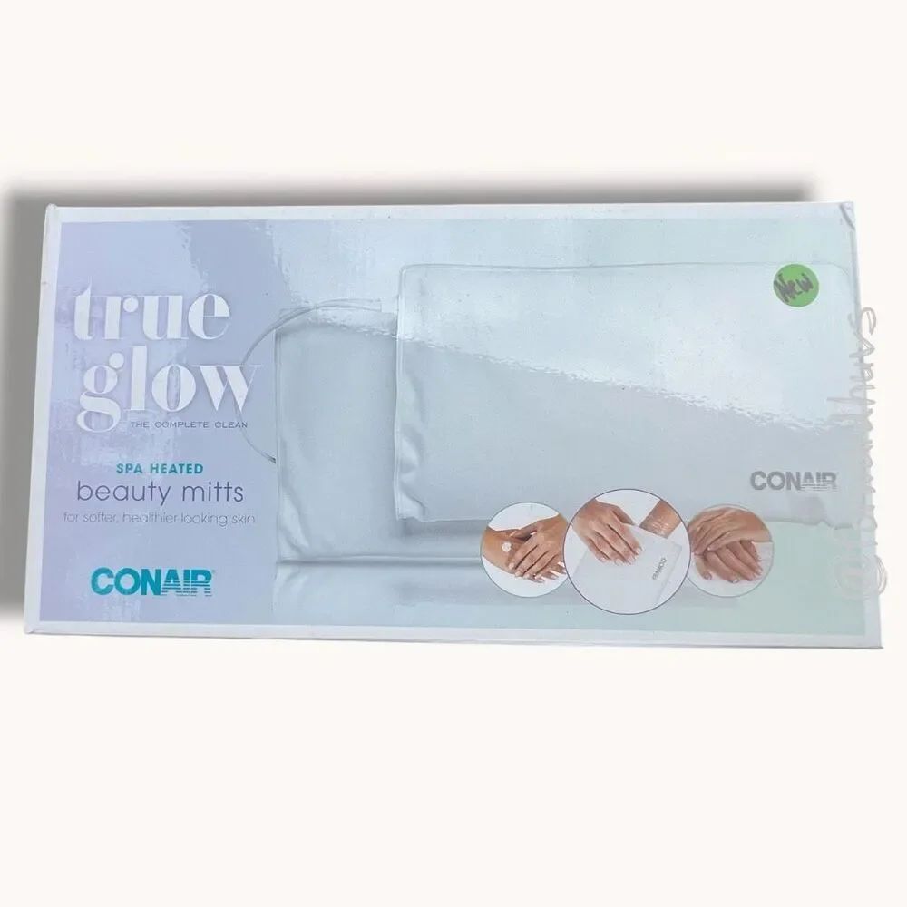 Conair True Glow Spa Heated Beauty Mitts Moisturizing Hand Treatment NIB
